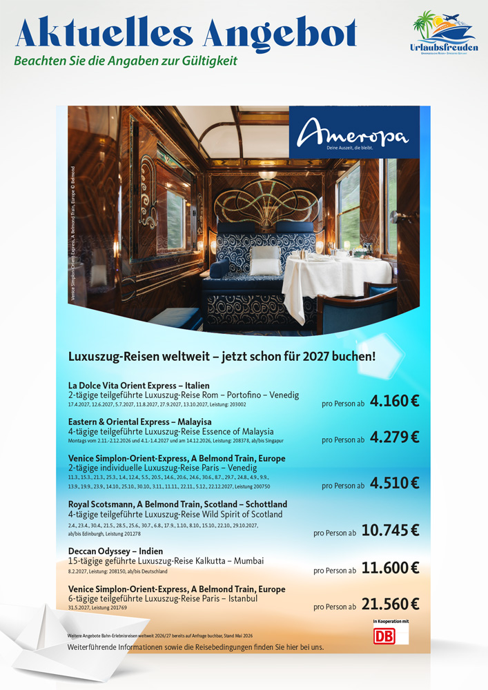 Angebot ab 01.07.2026 bis 30.10.2026